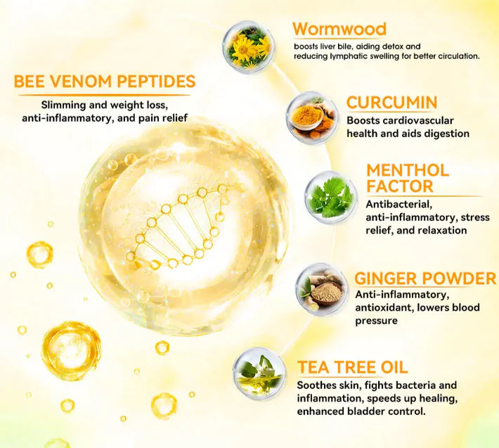 Bee Venom Lymphatic Drainage & Slimming Foot Patches (10 Patches) 🌿👣