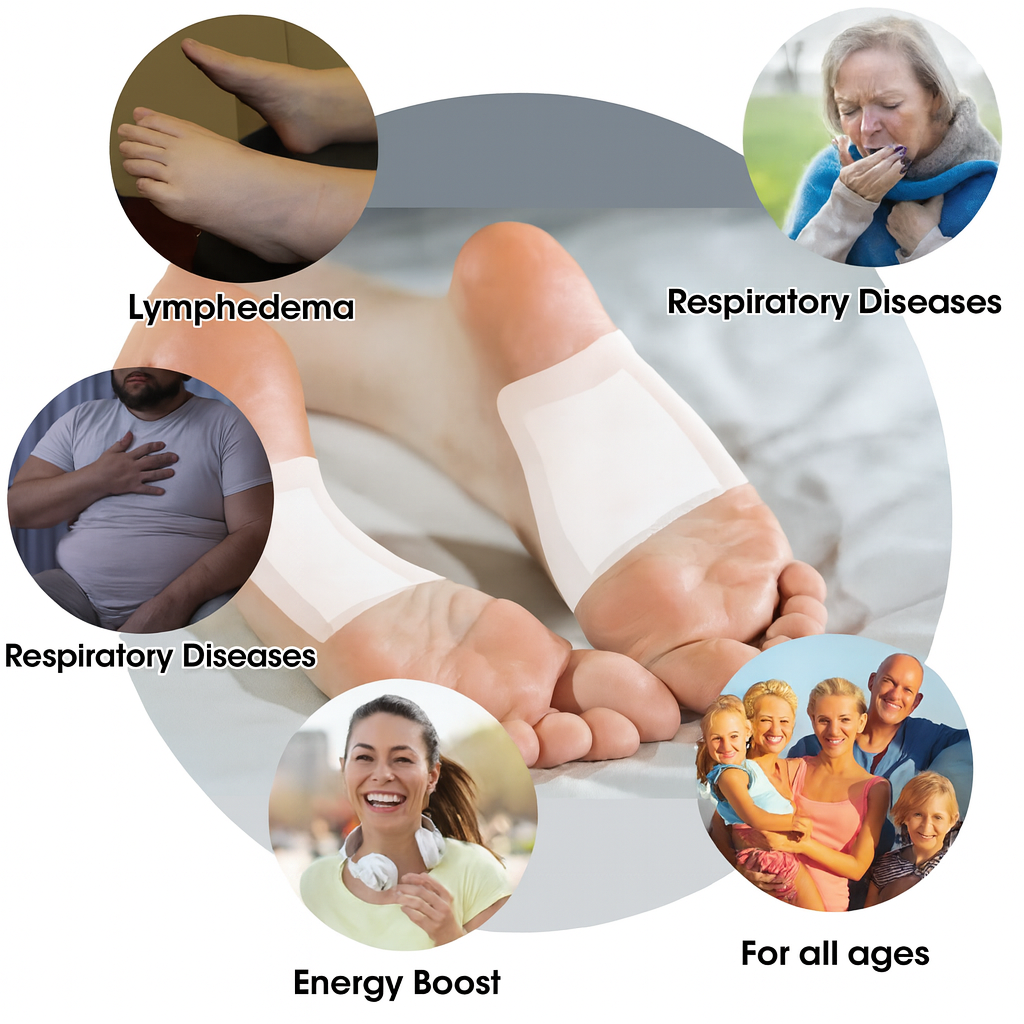 Bee Venom Lymphatic Drainage & Slimming Foot Patches (10 Patches) 🌿👣